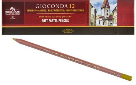 Карандаш 4,2мм пастельный "Gioconda Soft", охра оливковая, Koh-I-Noor/8820208001KS №208 (12)