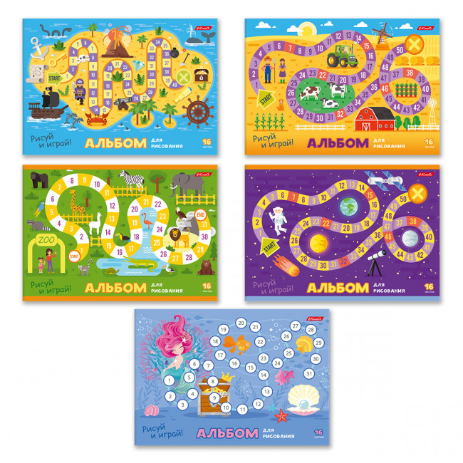 Альбом для рисования А4 16л "Рисуй и играй", скрепка, Светоч/16АЛСК4_1_3_9 -000649 (10) Альбом для рисования А4 16л "Рисуй и играй", скрепка, Светоч/16АЛСК4_1_3_9 -000649 (10)