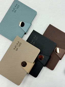 Ежедневник датированный 2026г А5 168л, линия, цвет ассорти, Dicai/2026-726