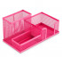 Подставка для канцелярских мелочей 3 отд., металлическая, розовая, WENZER OFFiCE /9058-С Подставка для канцелярских мелочей 3 отд., металлическая, розовая, WENZER OFFiCE /9058-С