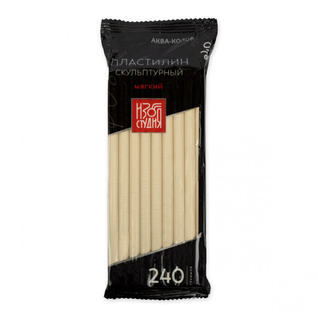 Пластилин 240г №1 белый мягкий скульптурный "Изостудия", Аква-колор/IZO-SP-240 №1 (5) Пластилин 240г №1 белый мягкий скульптурный "Изостудия", Аква-колор/IZO-SP-240 №1 (5)