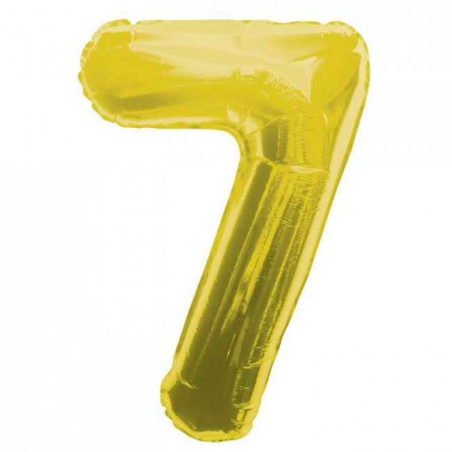 Шар ЦИФРА 7 40" золото /Gold /102 см/К