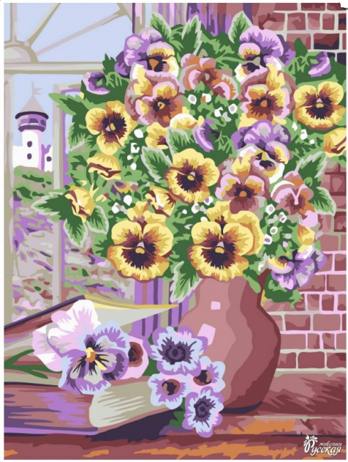 Картон "Русская живопись" KT070 Садовая радость 30х40