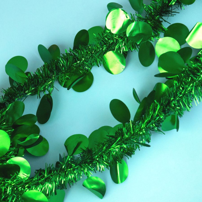 Мишура d 9см 2м, "Шарики" зеленая, Микрос/ч44013