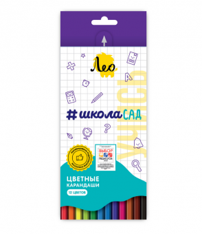 Набор цветных  карандашей 12цв "Учись" "ШколаСад" Лео/LSCP-12 (8/48) Набор цветных  карандашей 12цв "Учись" "ШколаСад" Лео/LSCP-12 (8/48)
