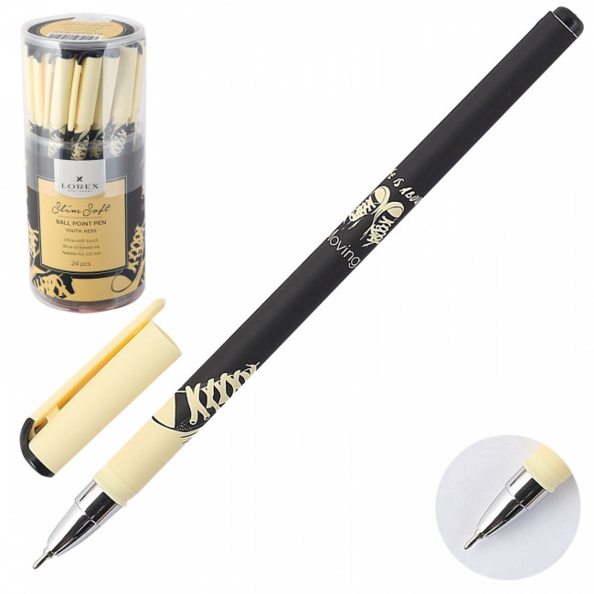 Ручка маслян. 0,50мм YOUTH.KEDS серия Slim Soft синий, LOREX/LXOPSS-YT3 (24/288)