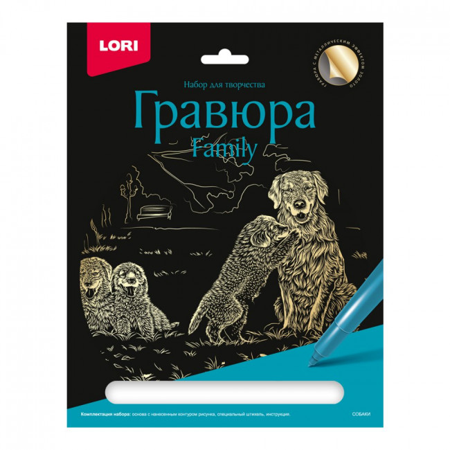 Гравюра Family большая с эффектом золота "Собаки" LORI/Гр-645 (15) Гравюра Family большая с эффектом золота "Собаки" LORI/Гр-645 (15)
