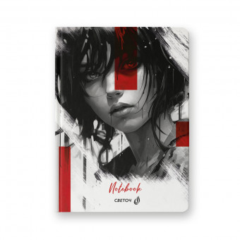 Бизнес-блокнот 9,9 х 21см 64л фр.клетка "Милый призрак" матовая ламинация, Светоч/64ББТ_93_5_0/000913 (24)