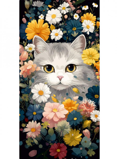 Конверт для денег "Котик в цветах", MILAND/1-05-0282 (10)