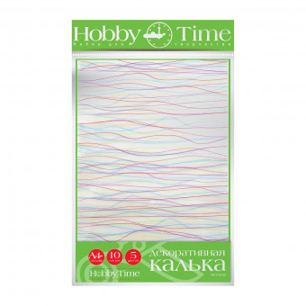 Декоративная калька А4 5цв 10л "Волна", BV/11-410-286 Декоративная калька А4 5цв 10л "Волна", BV/11-410-286