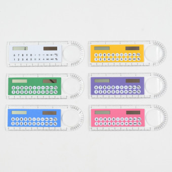 Калькулятор - линейка с лупой, MAYLOTT/ОРР-0131