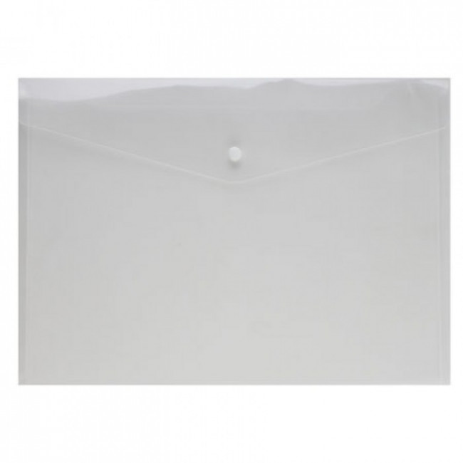 Папка-конверт на кноп А4 (240*335мм) 0,12мм Attomex 3071400 прозр (20/120)