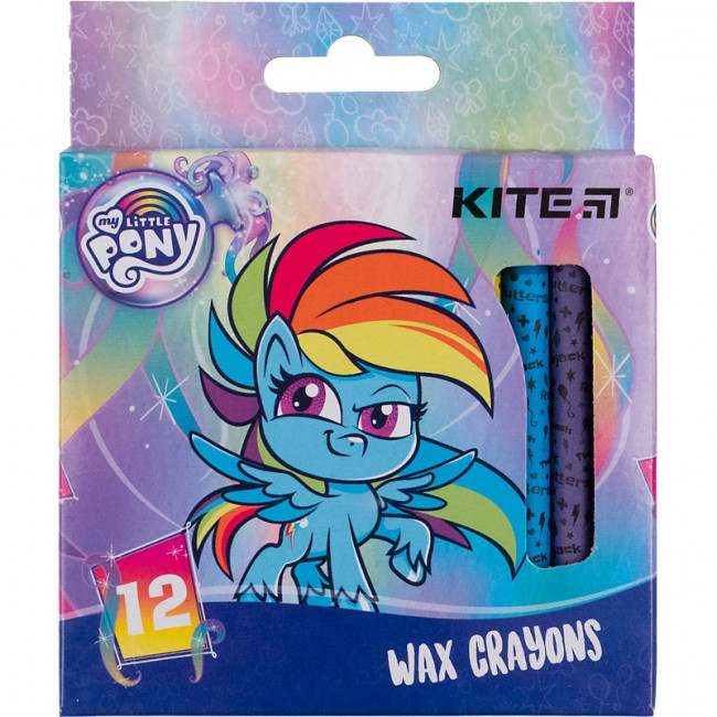 Мел восковой, 12 цветов LP, KITE (24)