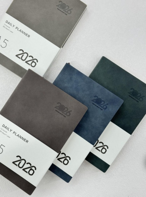 Ежедневник датированный 2026г А5 168л, линия, цвет ассорти, Dicai/2026-734