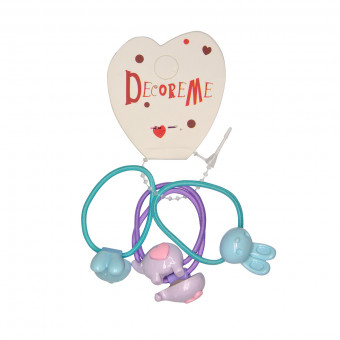 Резинка для волос "Слоны и зайки", 4шт, BV/2-713/14 (12)