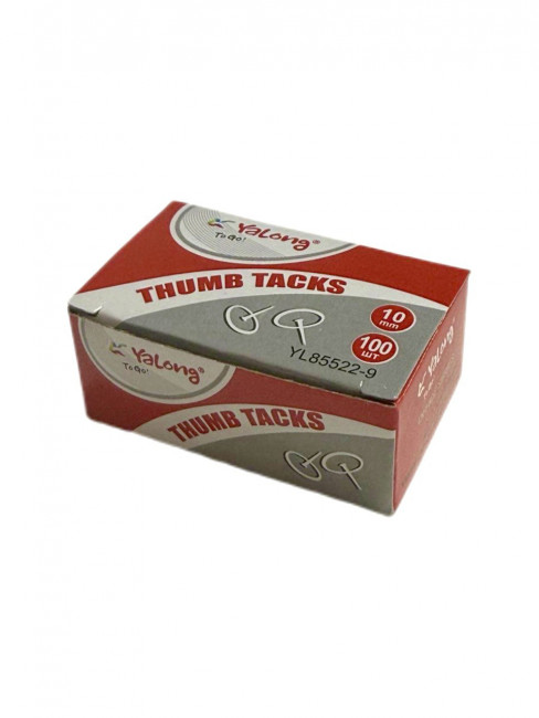 Кнопки канцелярские в к/кор, Yalong/YL85522-9