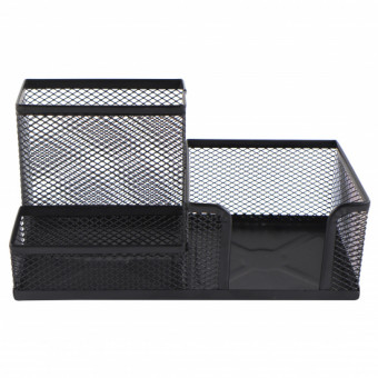 Подставка для канцелярских мелочей 3 отд., металлическая, черная, WENZER OFFiCE /9058 Подставка для канцелярских мелочей 3 отд., металлическая, черная, WENZER OFFiCE /9058