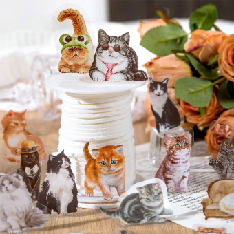 Наклейки декоративные "Cats", 40шт, ARTCoco/TS06G072 Наклейки декоративные "Cats", 40шт, ARTCoco/TS06G072