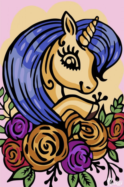 Картон "Русская живопись" SA049 Единорожка 20х30 Картон "Русская живопись" SA049 Единорожка 20х30