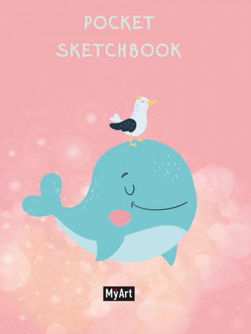 Pocket скетчбук "Милый китёнок" MyArt. Формат: 104х146х11 96стр, Проф-Пресс