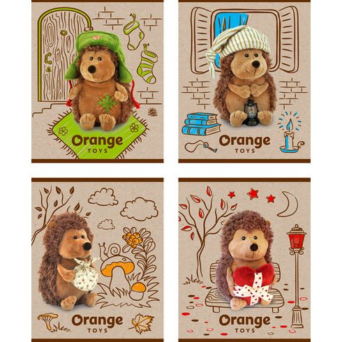 Тетрадь ученическая 40 л. в клетку "Orange Toys - Ёжик Колюнчик"(ассорти) выборочный лак, (10/100) Тетрадь ученическая 40 л. в клетку "Orange Toys - Ёжик Колюнчик"(ассорти) выборочный лак, (10/100)