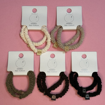 Набор резинок для волос, 2шт, декор смайл, Магистр/MAGg-HBсм-15