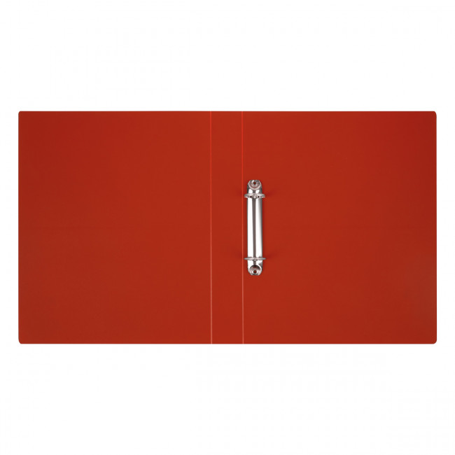 Папка на 2 кольцах WENZER OFFiCE А4, 25 мм, 500 мкм, песок, красная (4/40)