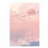 Скетчбук А5 переплёт твёрдый 80л. "Розовое небо" ламинация матовая тонированный блок (розовая пастель) BG (11/22)