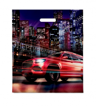 Пакет ПВД (40*47) 45 мкм "Энергия ночи" с вырубной ручкой (25/500)