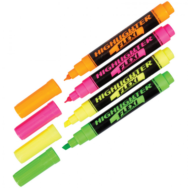 Набор текстовыделителей "Flexi 8542" 04цв., 1-5мм, гибкий пишущий узел, Centropen Набор текстовыделителей "Flexi 8542" 04цв., 1-5мм, гибкий пишущий узел, Centropen