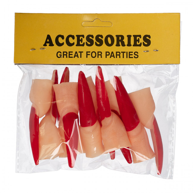 Набор "Пальцы ведьмы", цвет ногтей красный, BOOMZEE/PBZ-72 №01