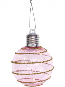 Елочный шар 8см "Яркие огни" led-подсветкой, MILAND/НУ-3453