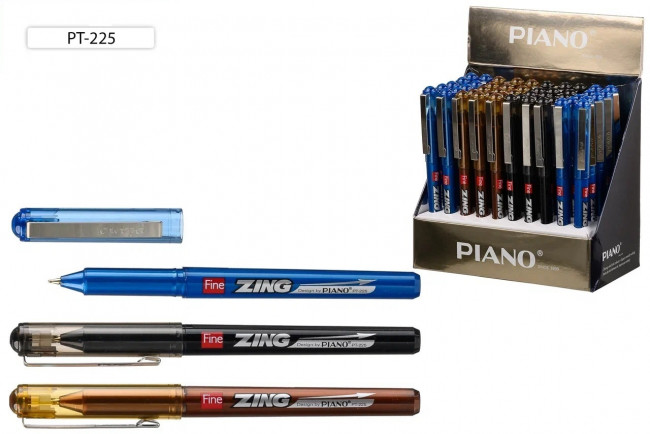 Ручка шариковая 0,7мм синяя "Fine ZING", на масляной основе, PIANO/PT-225 (50) Ручка шариковая 0,7мм синяя "Fine ZING", на масляной основе, PIANO/PT-225 (50)
