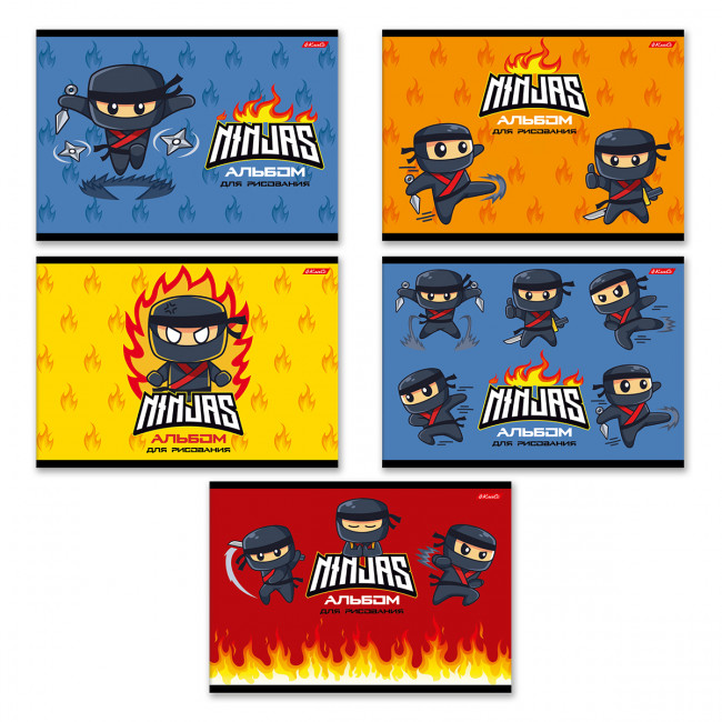 Альбом для рисования А4 16л "Юный ниндзя", скрепка, Светоч/16АЛСК4_1_3_9 -000651 (10) Альбом для рисования А4 16л "Юный ниндзя", скрепка, Светоч/16АЛСК4_1_3_9 -000651 (10)