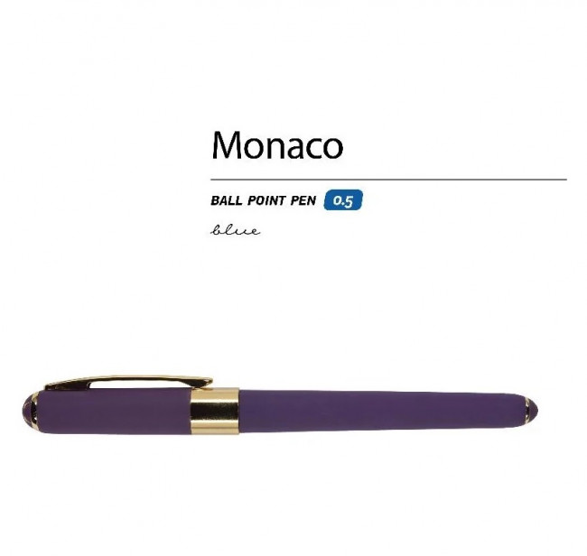 Ручка шариковая 0,5мм синяя «Monaco», виноградный корпус, BV/20-0125/15 (12)