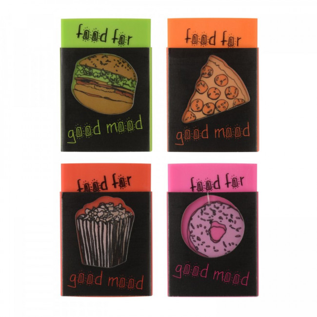 Ластик HappyGraphix "Fastfood" 4 цвета BV/42-0051 (30)