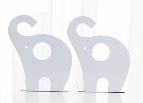 Подставка  для книг, металическая, белая/ MQ1352