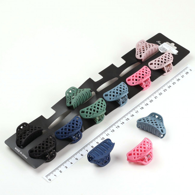 Заколка краб пластм.(М) 10-441 (12)