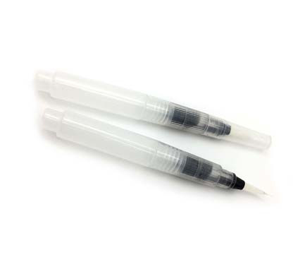 Кисть Синтетика с резервуаром для воды круглая размер M,  CD-432/QR-14 (10/20/600)