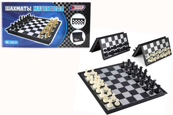 Шахматы, магнитные, пластиковые, 31,5*16см, Asmar