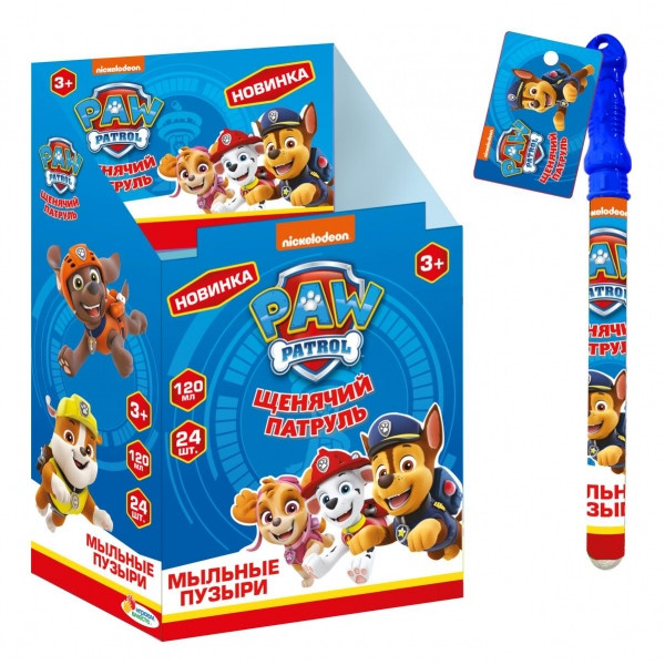 Мыльные пузыри «Щенячий патруль» 120мл, Умка