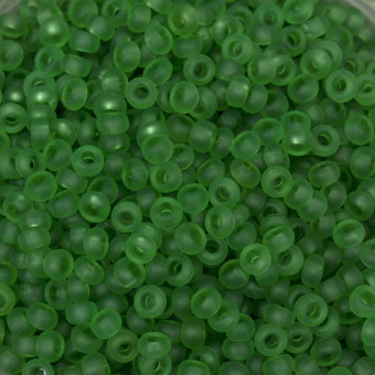 Бисер "ASMAR" размер №12, вес: 450 г, зелёный матовый