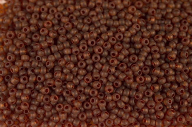 Бисер "ASMAR" размер №12, вес: 450 г, коричневый матовый