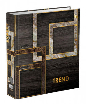 Регистратор А4 75мм арочный механизм, венге "Wood&Stone", Trend Expert Complete/EC752703 (10)