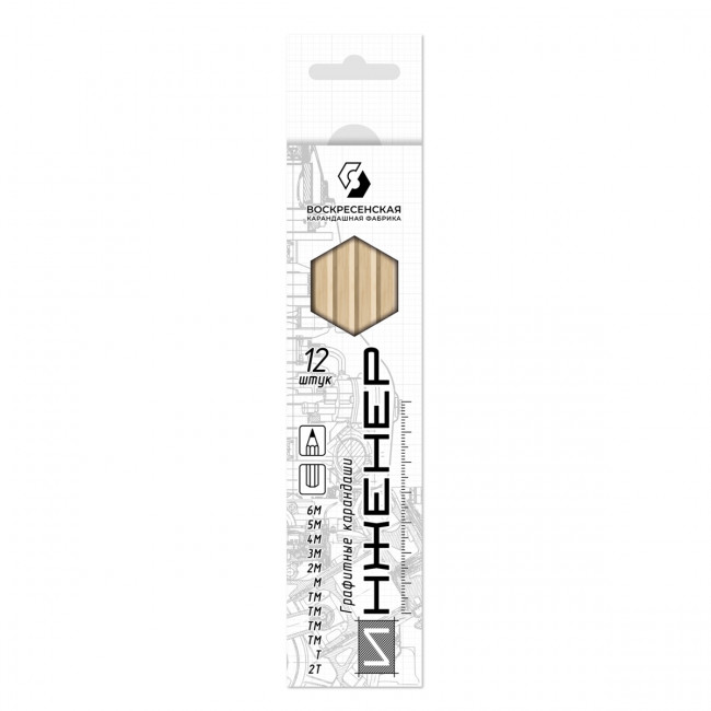 "ВКФ" "ИНЖЕНЕР" 12B-1240 Набор графитных карандашей заточенный ассорти 12 шт. 2Т(2Н), Т(Н), ТМ(НВ), ТМ(НВ), ТМ(НВ), ТМ(НВ), М(В), 2М(2В), 3М(3В), 4М(4В), 5М(5В), 6М(6В) "ВКФ" "ИНЖЕНЕР" 12B-1240 Набор графитных карандашей заточенный ассорти 12 шт. 2Т(2Н), Т(Н), ТМ(НВ), ТМ(НВ), ТМ(НВ), ТМ(НВ), М(В), 2М(2В), 3М(3В), 4М(4В), 5М(5В), 6М(6В)