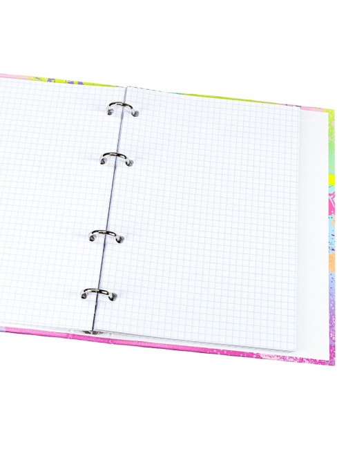 Тетрадь А5+ 80 клетка "Кеды и цветы", на кольцах, Prof-Press/80-2544