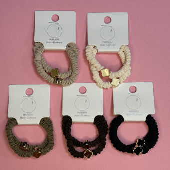 Набор резинок для волос, 2шт, декор цветок, Магистр/MAGg-HBцв-16