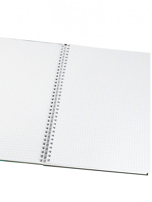 Записная книжка А4 100л клетка "Зелёные листья - 4", 7БЦ, на гребне, Проф-Пресс/100-7209 (10)