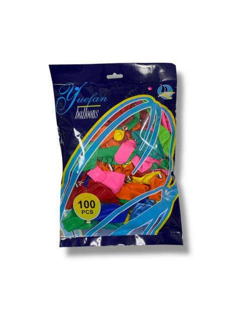 Набор воздушных шаров "Смайлики" размер 12, 100шт, MAG-260137