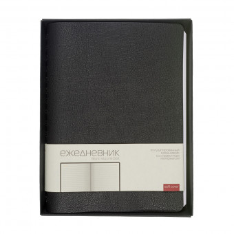 Ежедневник А5 208л полудатированный "Orbit", черный, BV/3-159/01 (20)